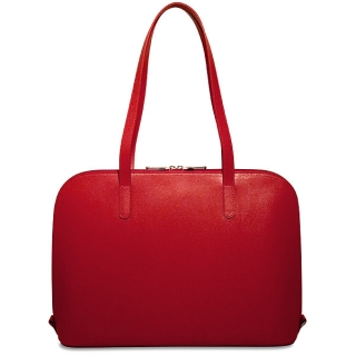 Jack Georges red leather business tote